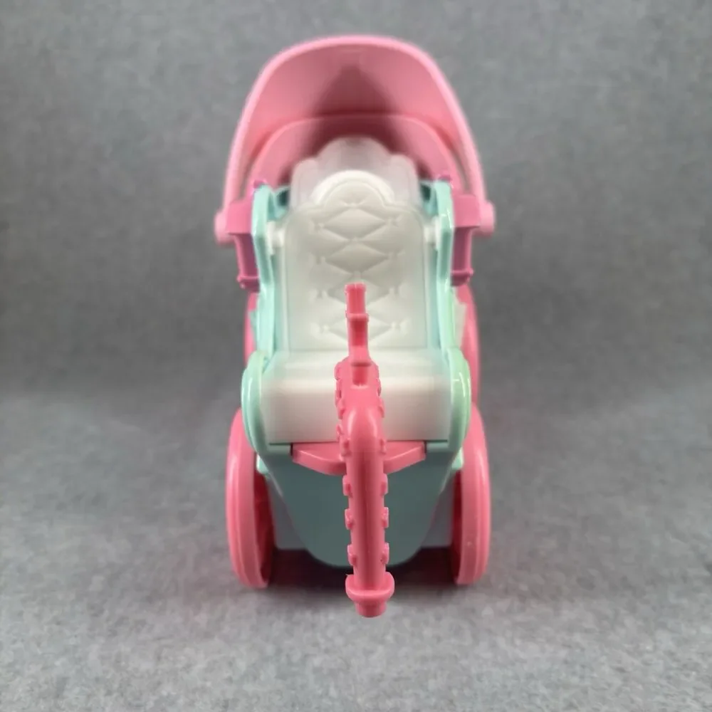 Vtg Fisher Price Little People Princess Mia Royal Coach Carriage Pink Blue Toy